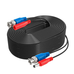 câbles d'alimentation vidéo BNC coupe-feu tout-en-un de 30 m, 100 % certifiés par l'UL