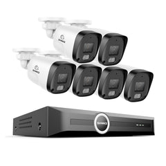 Système de sécurité PoE 3MP 8 canaux, NVR 6MP, S+265, détection de mouvement intelligente, lecture intelligente, notification intelligente avec image jointe
