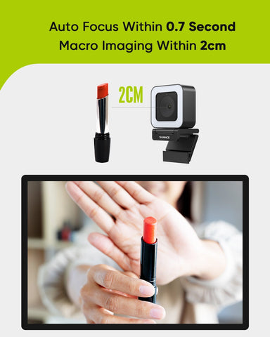 Révisé et certifié Caméra USB 2K 4MP Super HD avec autofocus