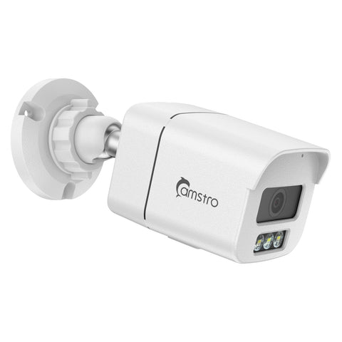 Camstro Caméras IP 8MP, Vision Nocturne en Couleur, Interphone Audio Bidirectionnel, Étanchéité IP67