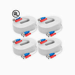 câbles d'alimentation vidéo BNC coupe-feu tout-en-un de 30 m, 100 % certifiés par l'UL