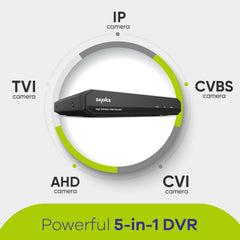 1080p Lite 8-Kanal Wired Security DVR System W / 4pcs 2MP Outdoor & Indoor Turret-Kameras, Smart Motion Detection