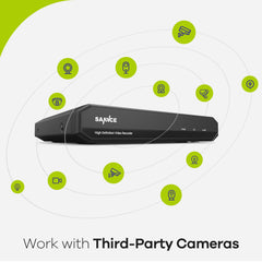 1080p Lite 8-Kanal Wired Security DVR System W / 4pcs 2MP Outdoor & Indoor Turret-Kameras, Smart Motion Detection