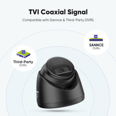 Caméras CCTV Bullet Extérieures 2MP, Détection Intelligente des Personnes / Véhicules / Mouvements (Lot de 2)