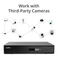 Certifié remis à neuf 1080P 4 canaux enregistreur vidéo numérique de sécurité  - DVR hybride 5 en 1 pour CCTV, détection intelligente de mouvement, alertes instantanées