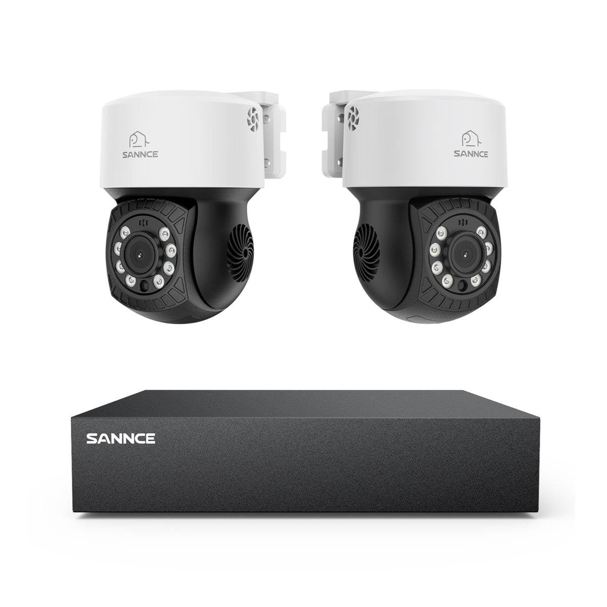 5MP 8 canaux Pt système de caméra de sécurité - hybride 5 - en - 1 DVR, caméra CCTV PTZ, vision nocturne de 100 pieds, détection de mouvement, extérieur, étanche