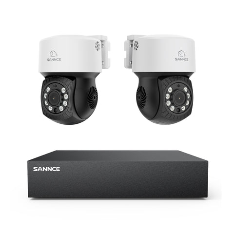5MP 8 canaux Pt système de caméra de sécurité - hybride 5 - en - 1 DVR, caméra CCTV PTZ, vision nocturne de 100 pieds, détection de mouvement, extérieur, étanche