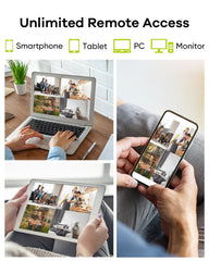 8CH 5MP-N Super HD CCTV DVR 1TB HDD Surveillance Digital Video Recorder, AI Human Detection, Remote Access, Smart Motion