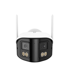 FDQ400 Système de vidéosurveillance PoE 4K 10 canaux, NVR 8MP + 4 caméras IP 4MP Wi-Fi/PoE, double objectif, angle 170°, vision nocturne couleur, audio bidirectionnel, détection humaine IA