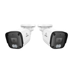 Caméra de sécurité IP PoE Full HD 5MP, 2 pièces, vision nocturne, détection avancée, étanchéité IP67