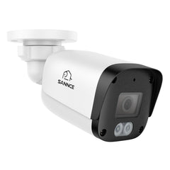 FW800 – Caméra de surveillance PoE 4K additionnelle avec audio, détection par IA, objectif grand angle, vision nocturne couleur à double éclairage et étanchéité IP67