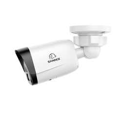 FX800 – 2 pièces Caméra de surveillance PoE 4K avec audio, emplacement pour carte SD, détection par IA, objectif grand angle, vision nocturne couleur à double éclairage et étanchéité IP67