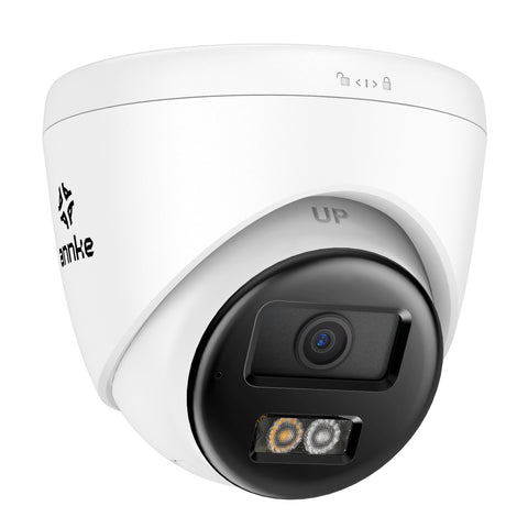ANNKE 3K Caméra de Surveillance Extérieure Dual Light PoE, Vision de Jour et de Nuit, Détection des Personnes et des Véhicules, H.265+, Audio Bidirectionnel, Jusqu'à 512 Go de Stockage Local, IP67
