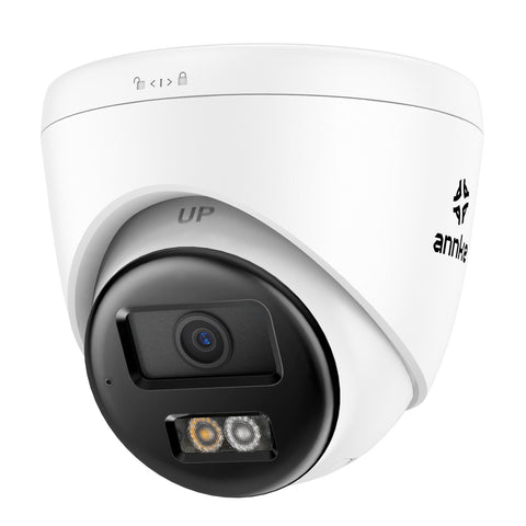 Caméra de sécurité PoE extérieure à double lumière ANNKE 4K, avec rapport d'aspect 16:9, vision de jour et de nuit, détection de personnes et de véhicules, H.265+, audio bidirectionnel, stockage local max.