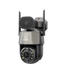 Caméra PTZ Wi-Fi 5 MP 3K avec Zoom Optique 20×, Vision Nocturne Double Éclairage, Détection Humaine IA et Audio Bidirectionnel