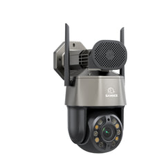 Caméra PTZ Wi-Fi 5 MP 3K avec Zoom Optique 20×, Vision Nocturne Double Éclairage, Détection Humaine IA et Audio Bidirectionnel