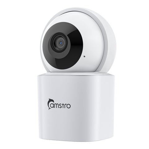 Moniteurs vidéo Camstro, caméra IP intérieure WiFi 5 MP Super HD PT – Panoramique & Inclinaison, Vision jour/nuit, Audio bidirectionnel