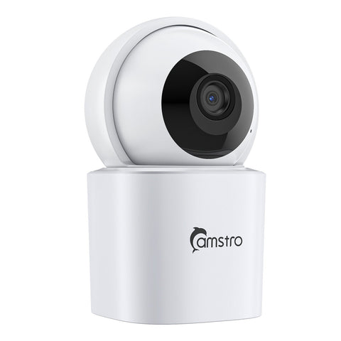 Moniteurs vidéo Camstro, caméra IP intérieure WiFi 5 MP Super HD PT – Panoramique & Inclinaison, Vision jour/nuit, Audio bidirectionnel