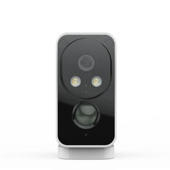 Caméra extérieure sans fil Camstro 2K avec vision nocturne couleur, détection PIR, audio bidirectionnel, IP66, stockage Cloud/Carte SD, compatible Alexa, Wi-Fi 2,4 GHz, batterie rechargeable.