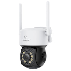 Kit Vidéosurveillance WiFi 5MP 16 Canaux, NVR 8MP, Caméras PT, Détection IA, Audio, Vision Nocturne, Compatible Alexa (6 PT + 1 Double Objectif 4MP)