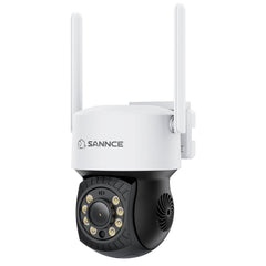 Système de caméras de surveillance CCTV PT sans fil 5MP à 16 canaux avec NVR 8MP, 12 caméras IP Wi-Fi 5MP motorisées (Pan & Tilt), enregistrement audio, détection humaine par IA, compatible avec Alexa