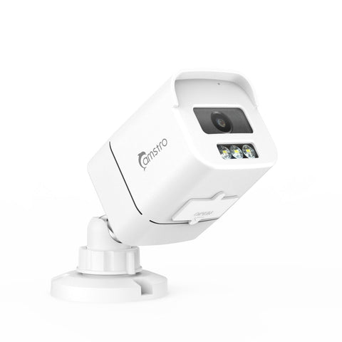 Camstro Caméras IP 8MP, Vision Nocturne en Couleur, Interphone Audio Bidirectionnel, Étanchéité IP67