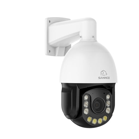 Caméra de sécurité extérieure PTZ PoE 4K 8MP - Zoom optique 20x, détection IA des personnes et véhicules, Vision nocturne en couleur, suivi intelligent, audio bidirectionnel, ONVIF, étanchéité IP66