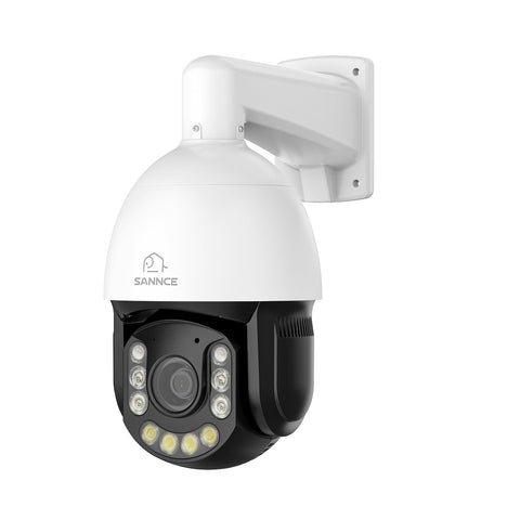 Système de Surveillance NVR PoE 4K à 8 Canaux avec 9 Caméras 8MP, 1 PTZ Zoom Optique 20X + 8 Caméras Bullet IP, Suivi Automatique, Audio Bidirectionnel, Vision Nocturne