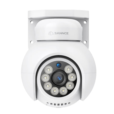 16 canaux 4K PoE PTZ Système de caméras de sécurité, 8MP caméras IP PoE extérieures , Pan & Tilt, NVR compatible ONVIF, audio bidirectionnel, détection intelligente humaine/vehicule (4x caméras PT+4x caméras IP)