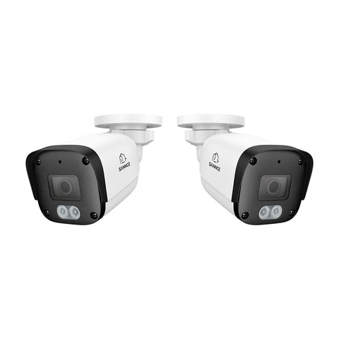 FW800 – Caméra de surveillance PoE 4K additionnelle avec audio, détection par IA, objectif grand angle, vision nocturne couleur à double éclairage et étanchéité IP67