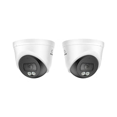 WD800 – Caméra dôme PoE 4K additionnelle avec audio, détection par IA, objectif grand angle, vision nocturne couleur à double éclairage et étanchéité IP67