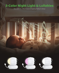 SANNCE 1080p Moniteur pour Bébé Vidéo Avancé, Écran LCD 5,5 pouces avec Baby Monitor HD 1920x1080p