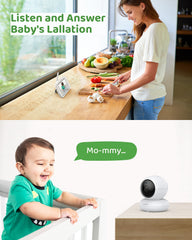 SANNCE 1080p Moniteur pour Bébé Vidéo Avancé, Écran LCD 5,5 pouces avec Baby Monitor HD 1920x1080p
