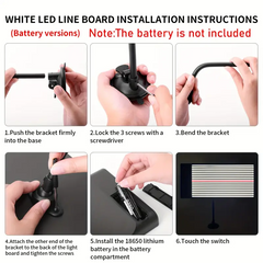 Lampe LED sans fil professionnelle pour la réparation des bosses de voiture
