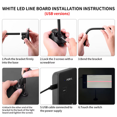 Lampe LED sans fil professionnelle pour la réparation des bosses de voiture