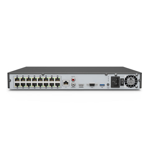 ANNKE 4K 16 canaux H.265+ NVR PoE, avec deux baies pour disques durs, prise en charge du RTSP, compatible avec Alexa
