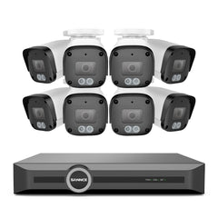 Système de sécurité PoE 5MP à 8 canaux, NVR 6MP, S+265, Détection d'humains et de véhicules, Lecture intelligente, Notification intelligente avec image jointe