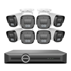 Système de sécurité PoE 3MP 8 canaux, NVR 6MP, S+265, détection de mouvement intelligente, lecture intelligente, notification intelligente avec image jointe