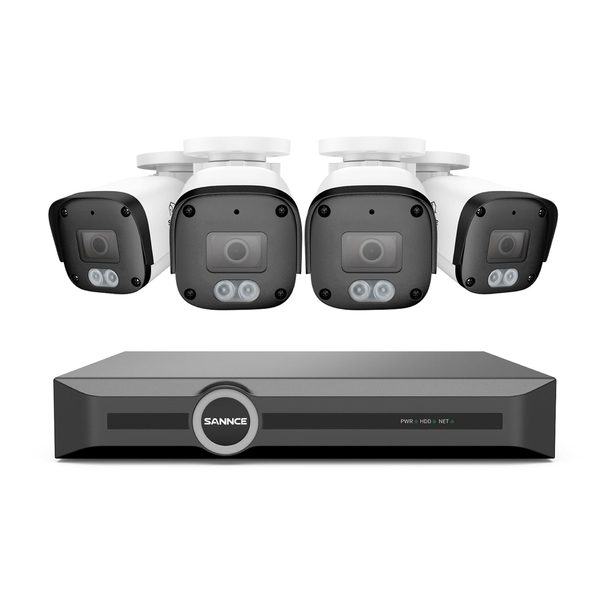 EH500 - Système de sécurité PoE 5MP à 8 canaux, NVR 6MP, S+265, Détection d'humains et de véhicules, Lecture intelligente, Notification intelligente avec image jointe