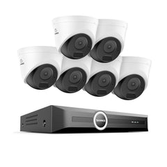 Système de sécurité PoE 3MP 8 canaux, NVR 6MP, S+265, détection de mouvement intelligente, lecture intelligente, notification intelligente avec image jointe