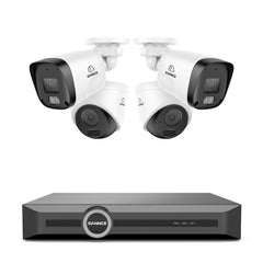 Système de sécurité PoE 3MP 8 canaux, NVR 6MP, S+265, détection de mouvement intelligente, lecture intelligente, notification intelligente avec image jointe