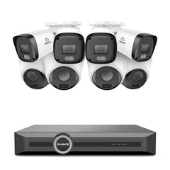 Système de sécurité PoE 3MP 8 canaux, NVR 6MP, S+265, détection de mouvement intelligente, lecture intelligente, notification intelligente avec image jointe