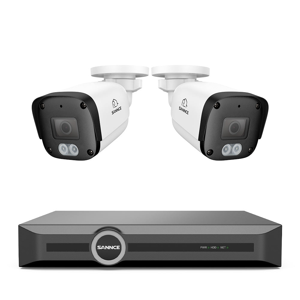 FW800 – Système de vidéosurveillance PoE 4K avec audio, détection par IA, vision nocturne couleur à double éclairage et étanchéité IP67
