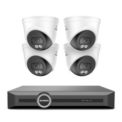 WD800 – Système de vidéosurveillance PoE 4K avec audio, détection par IA, vision nocturne couleur à double éclairage, étanchéité IP67