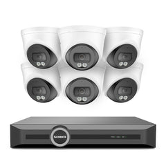 WD800 – Système de vidéosurveillance PoE 4K avec audio, compression S+265, détection par IA, vision nocturne couleur à double éclairage, étanchéité IP67
