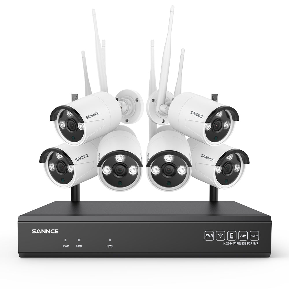 Système de caméra de sécurité sans fil 3MP 16 canaux, NVR 8MP, caméra IP WiFi 3MP, audio bidirectionnel, étanchéité IP66, détection humaine intelligente AI, fonctionne avec Alexa