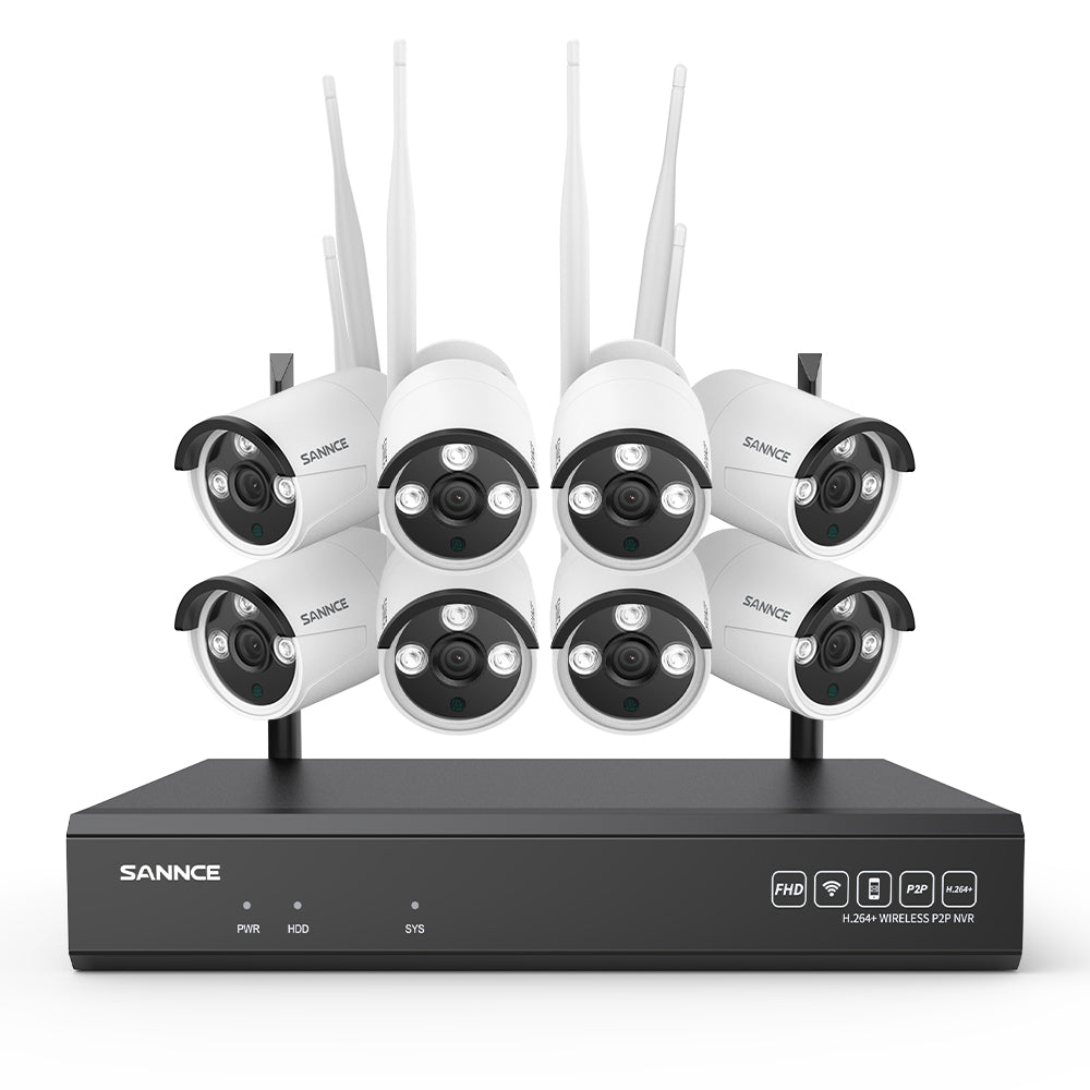Système de caméra de sécurité sans fil 5MP 16 canaux, NVR 8MP, caméra IP WiFi 5MP, audio bidirectionnel, étanchéité IP66, détection humaine intelligente AI, fonctionne avec Alexa