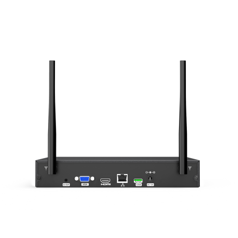 4MP Système de Surveillance WiFi 16 Canaux, NVR 8MP, 12 Caméras Double Objectif, Angle 170°, Vision Nocturne Couleur, Alexa