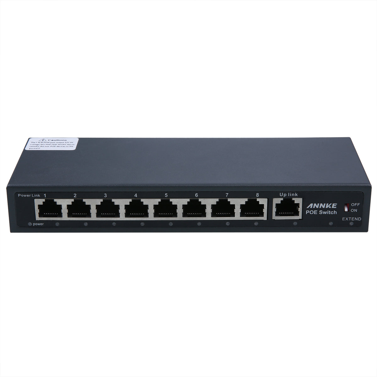 Interrupteur POE à 9 Ports (8 Ports POE + 1 Port FE), prêt à l'emploi, économe en énergie, boîtier métallique robuste, montage sur table ou au mur