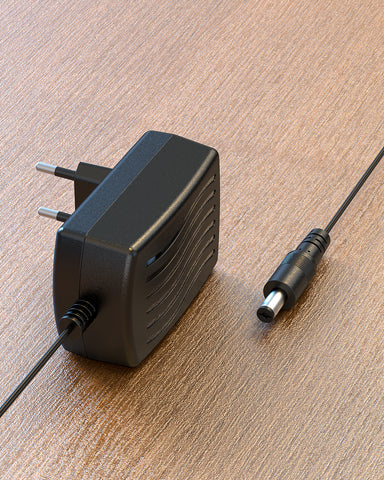 12V 2A Adaptateur secteur UE , homologué UL, câble d'alimentation avec embouts 5,5x2,1mm, transformateur AC 100-240V vers DC 12V 2A pour bandes LED, caméras CCTV, systèmes DVR de sécurité, routeurs, appareils électroménagers